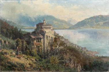 Vue de Morcote sur le lac de Lugano